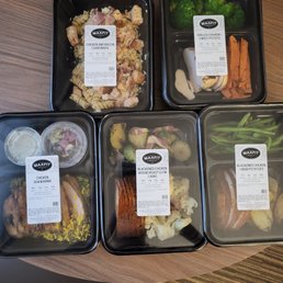 four containers of food four containers of food