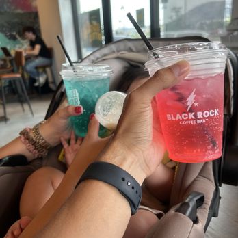 Black Rock Coffee Bar - Iced Star Burst Fuel Iced Blue Lagoon Fuel - Coffee & Tea Near Me - Castle Rock, Colorado