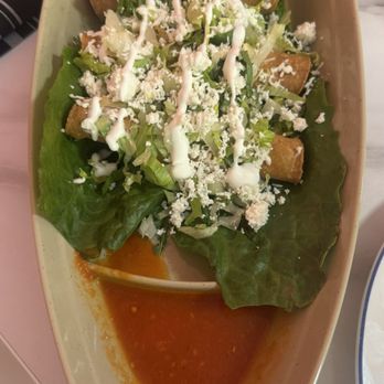 El Mariachi SF - Beef Flautas and Maduros with Crema. Deliciosos - Mexican Near Me - San Francisco, California