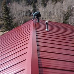 Adame Roofing - A standing seam metal roof installed in Cuchara Colorado