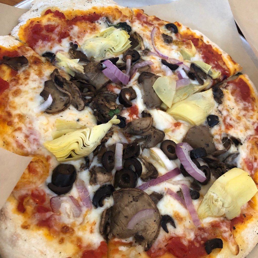 Your Pie Pizza - Pizza with mushrooms, onions, artichokes, olives - Salad Near Me - Covington, Georgia