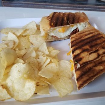 Pourfavor - Cuban Bagel w/chips - Coffee & Tea Near Me - Virginia Beach, Virginia