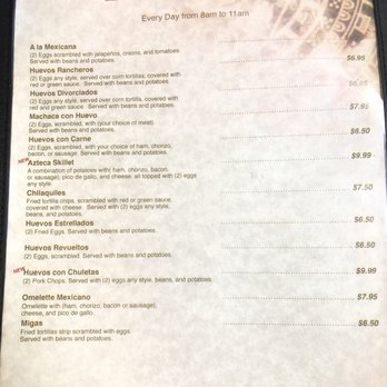 La Espiga De Oro - Menu - Mexican Near Me - Clovis, New Mexico