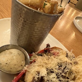 Gordon Ramsay Burger - Steak and Cheese Sandwhich and Truffle Fries - Salad Near Me - Chicago, Illinois