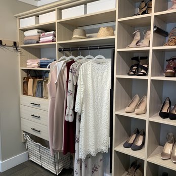Inspired Closets Hawaii - Wall mounted design in their showroom - Interior Design Near Me - Honolulu, Hawaii