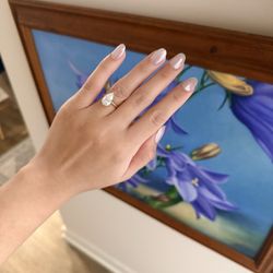 Kedron Nails - White chrome nails