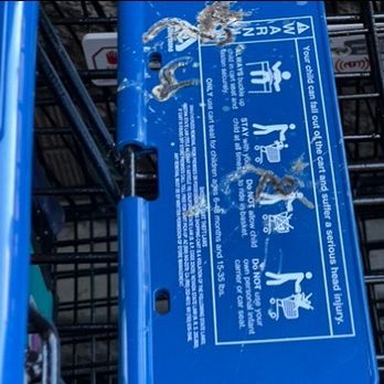 Albertsons - Hole in ceiling where birds live and bird feces on cart - Grocery Near Me - Scottsdale, Arizona Albertsons - Hole in ceiling where birds live and bird feces on cart - Grocery Near Me - Scottsdale, Arizona