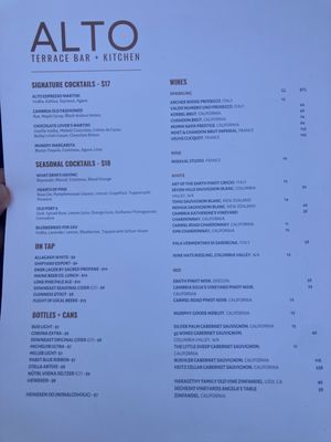 Menu photo 1 Alto Terrace Bar + Kitchen Portland, ME