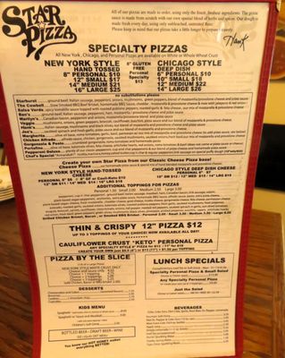 Menu photo 1 Star Pizza Houston, TX