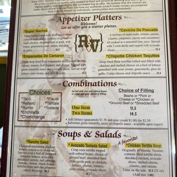 Rancho Viejo - Menu - Mexican Near Me - Sisters, Oregon Rancho Viejo - Menu - Mexican Near Me - Sisters, Oregon