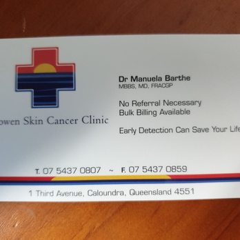 Kalowen Skin Cancer Clinic Dermatologists 1 Third Ave Caloundra Queensland Australia Phone Number