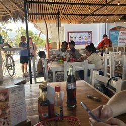 Dining area is outdoors.