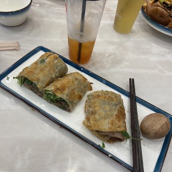 Noodle St - Ate one beef roll haha but it's usually cut into four. Peep the braised egg! - Noodles Near Me - Pasadena, California Noodle St - Ate one beef roll haha but it's usually cut into four. Peep the braised egg! - Noodles Near Me - Pasadena, California