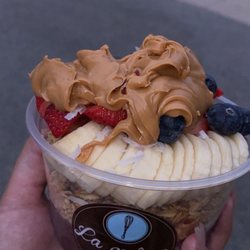 La Crepe De Bretagne - Acai bowl w/ peanut butter.