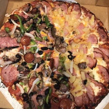 High Five Pizza - 1/2 combo, 1/2 Hawaiian - Pizza Near Me - San Jose, California High Five Pizza - 1/2 combo, 1/2 Hawaiian - Pizza Near Me - San Jose, California