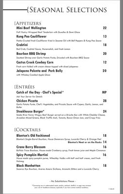 Menu photo 1 Cactus Creek Prime Steakhouse Reno, NV Menu photo 1 Cactus Creek Prime Steakhouse Reno, NV