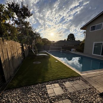 Leon Design & Build - Turf with drip lines for the trees - General Contractors Near Me - San Diego, California