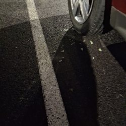 Glass put underneath all the tires