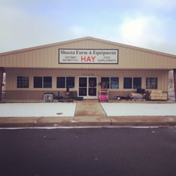 Shasta Farm Equipment - Bar Ale and Nutrena bagged feed , we also sell a substantial variety of hay. Companion animal feed also .