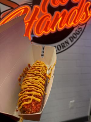 Two Hands Corn Dogs KATY by null