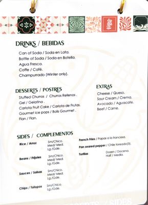 Menu photo 3 Cocina De Irma Canyon Country, CA
