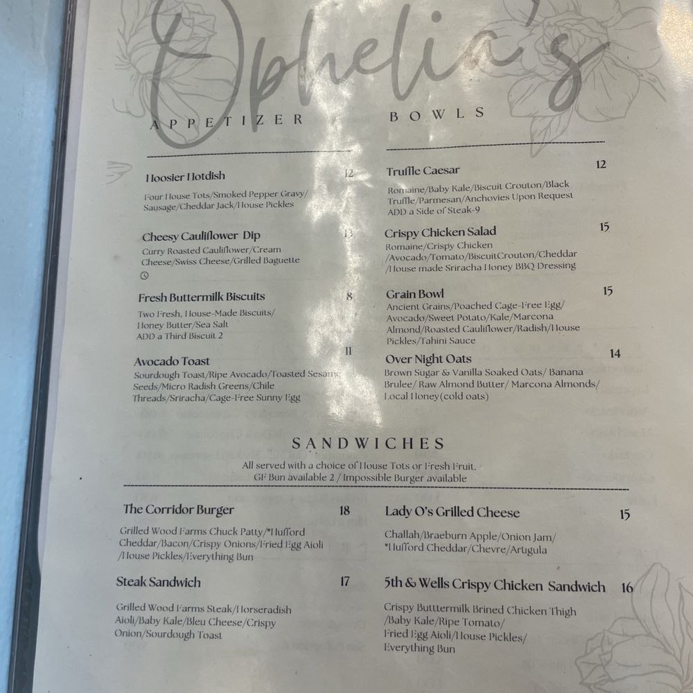 Ophelia’s - Menu - Cafes Near Me - Fort Wayne, Indiana Ophelia’s - Menu - Cafes Near Me - Fort Wayne, Indiana