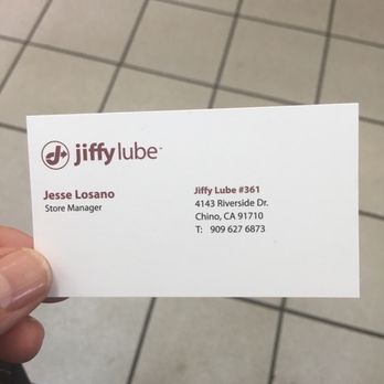 Jiffy Lube Oil Change - This location is friendly and quick - Auto Repair Near Me - Chino, California