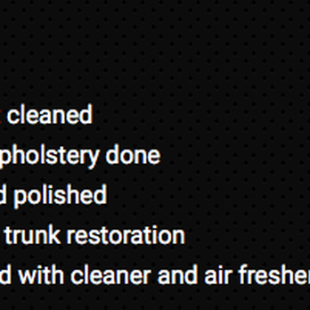 All American Detailing - Sorry, but your package shows Car waxed and polished, Headlight and trunk restoration, engine sprayed with cleaner. None were done by you! - Car Wash Near Me