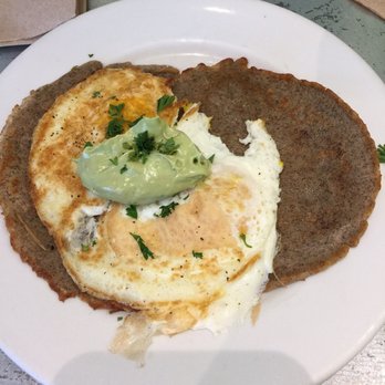 Caffe Ibis - Savory crepe with fried eggs and avocado cream - Coffee & Tea Near Me - Logan, Utah