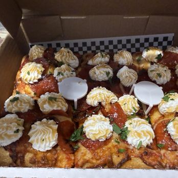 Spin And Savory - Hot Honey Pepperoni deep dish with ricotta - Italian Near Me - Scranton, Pennsylvania Spin And Savory - Hot Honey Pepperoni deep dish with ricotta - Italian Near Me - Scranton, Pennsylvania