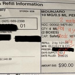 Here is the actual receipt I wonder if it was purposely entered there or by mistake
