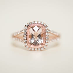 Mohr Creations Custom Jewelers - Custom Morganite Rose Gold Ring