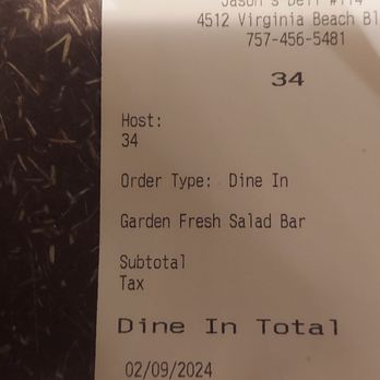 Jason's Deli - $11.92 for salad bar - Delis Near Me - Virginia Beach, Virginia Jason's Deli - $11.92 for salad bar - Delis Near Me - Virginia Beach, Virginia