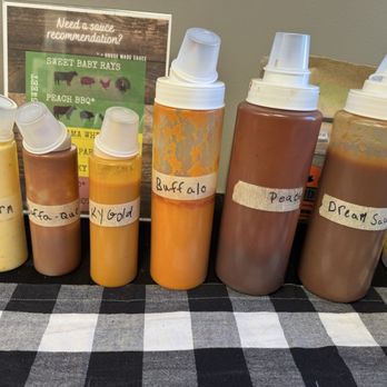 Sunset Ridge BBQ - Sauce options - Barbeque Near Me - Tecumseh, Michigan
