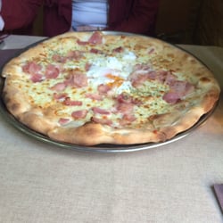 Pizzería Sienna - Pizza grande carbonara