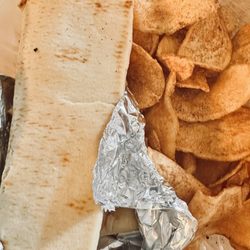 Fork and Bowl Bistro - Turkey and Brie Sandwich with homemade chips