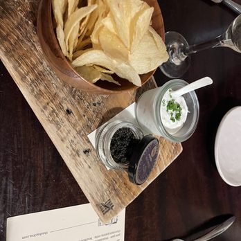 The Shack - Caviar with potato chips was tasty. - New American Near Me - Staunton, Virginia
