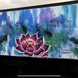 Lotus House Recovery Center - Lotus flower mural