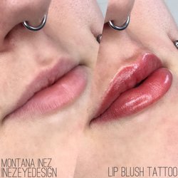 Des - Eyebrows and Lips tattooed by Montana Inez