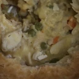 the inside of a pie