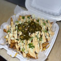 Oaktown Kabobs - Chicken Loaded Cheese Fries