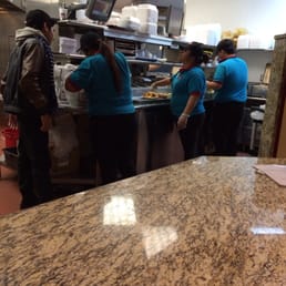 The staff arguing over what order is next.
