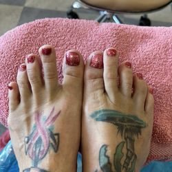 Angel Nail & Spa - Finished pedicure