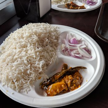 Rajjot Sweet & Snacks - Rice, pickled pepper/mango and raw onion - Indian Near Me - Sunnyvale, California Rajjot Sweet & Snacks - Rice, pickled pepper/mango and raw onion - Indian Near Me - Sunnyvale, California