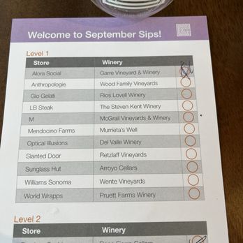 City Center Bishop Ranch - List of wineries represented - Shopping Centers Near Me - San Ramon, California