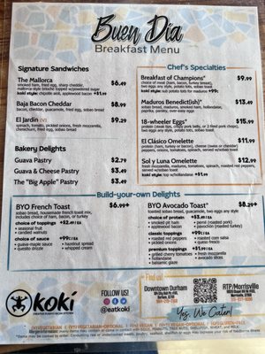 Menu photo 3 kokí Durham, NC