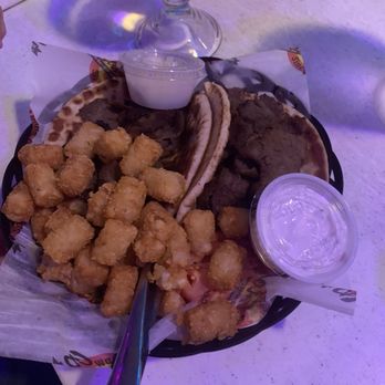 Brat Stop - Gyro platter with tots - Bars Near Me - Kenosha, Wisconsin