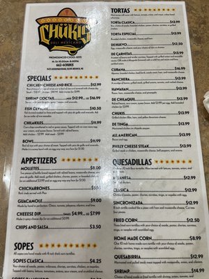 Menu photo 7 Chukis Deli Mexicano Olive Branch, MS
