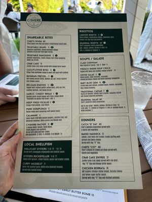 Menu photo 2 CShore Kitchen and Bar Wellfleet, MA Menu photo 2 CShore Kitchen and Bar Wellfleet, MA