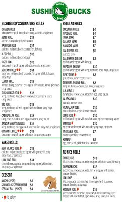 Menu photo 8 Sushibucks Albuquerque, NM